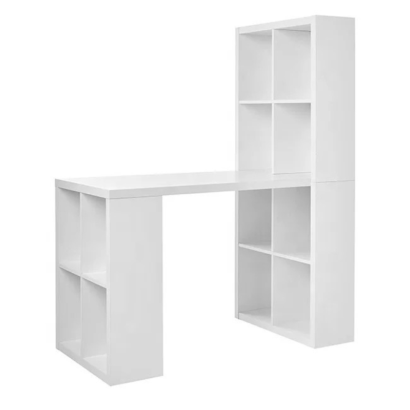 Bàn Làm Việc Liền Kệ Gỗ 12 Ngăn - BG53