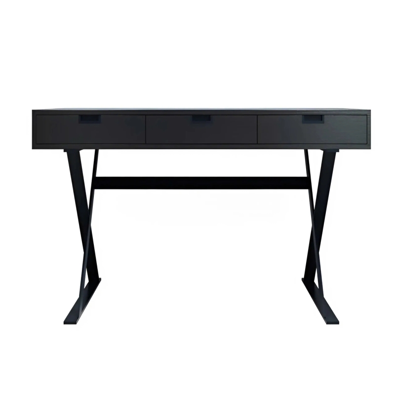 Bàn Làm Việc Chân Sắt Chữ X Phong Cách Châu Âu - BLV136