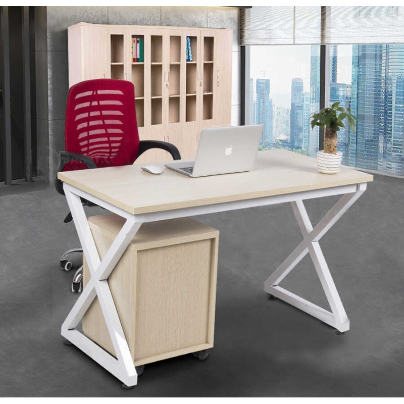 Bàn Làm Việc Chân Chữ X Khung Trắng - BLV10