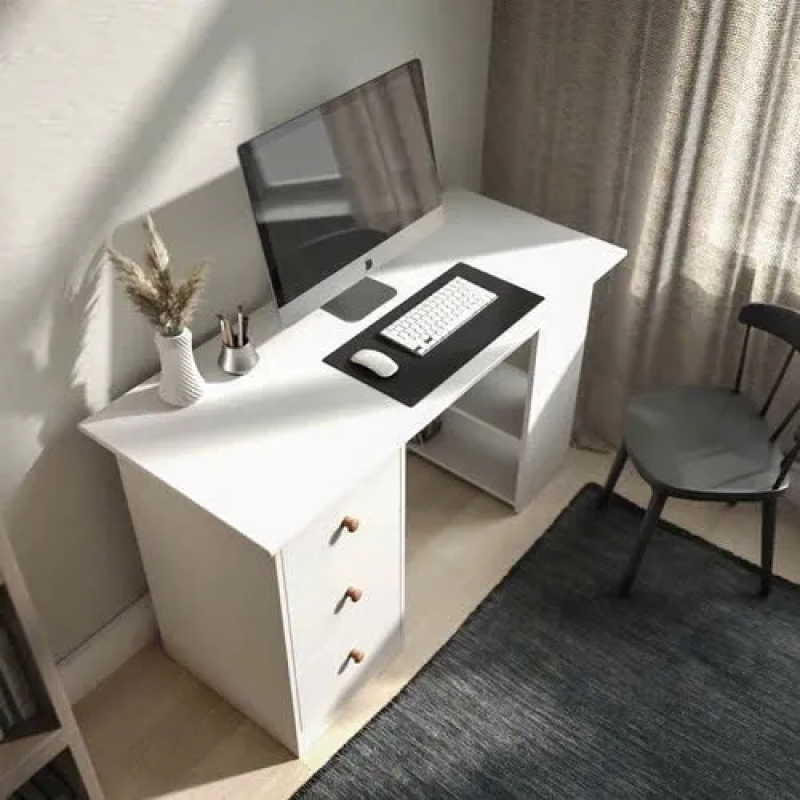 Bàn Làm Việc Gỗ Có Ngăn Kéo Và Kệ - BG70