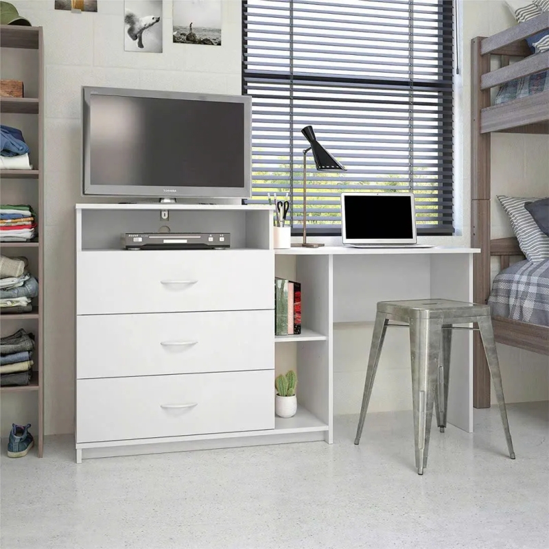 Bàn Làm Việc Gỗ Gắn Liền Kệ Tủ Tối Ưu Không Gian - BG75