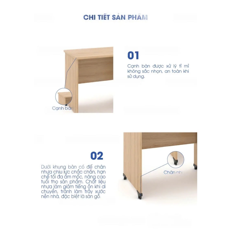 Bàn Làm Việc Gỗ Gọn Gàng Có Khóa - BG64