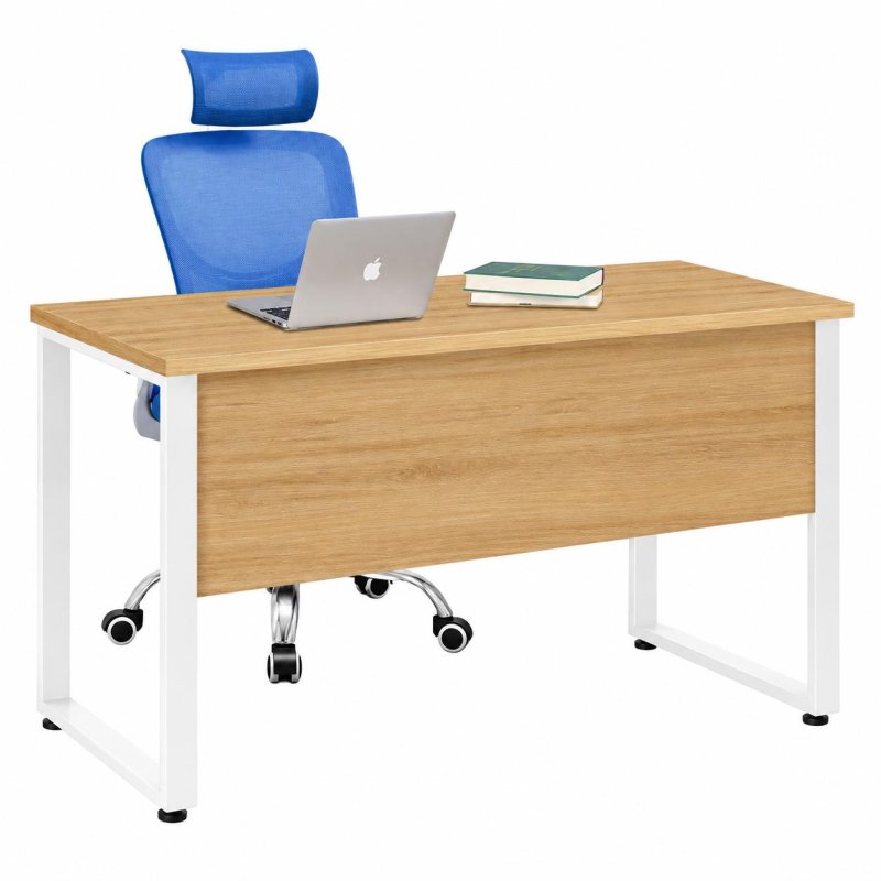 Bàn Làm Việc Chân Sắt Trắng Khung Chữ U Hiện Đại BLV129