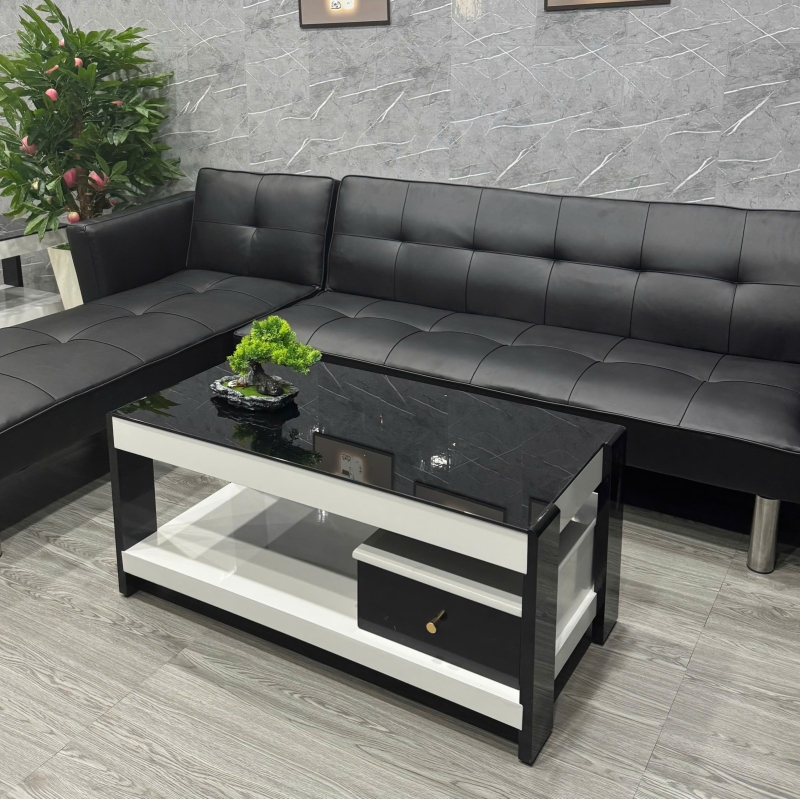 Bàn Trà Sofa Mặt Đá Có Hộc Kéo Hiện Đại - BT28