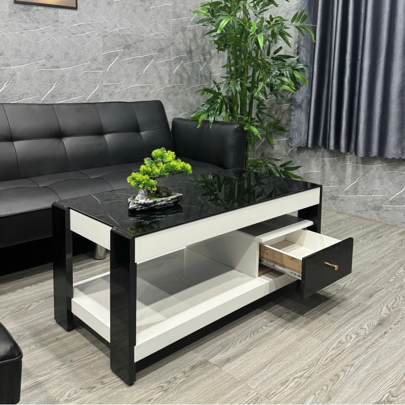 Bàn Trà Sofa Mặt Đá Có Hộc Kéo Hiện Đại - BT28