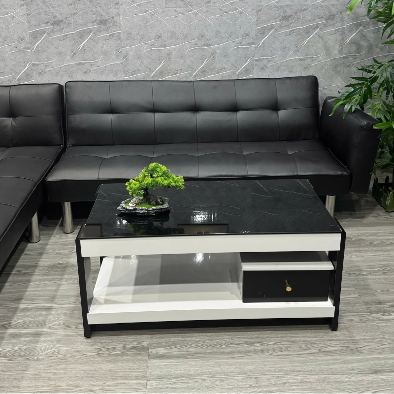 Bàn Trà Sofa Mặt Đá Có Hộc Kéo Hiện Đại - BT28