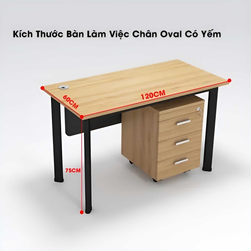 Bàn Làm Việc Chữ U Vuông Có Yếm - BLV92
