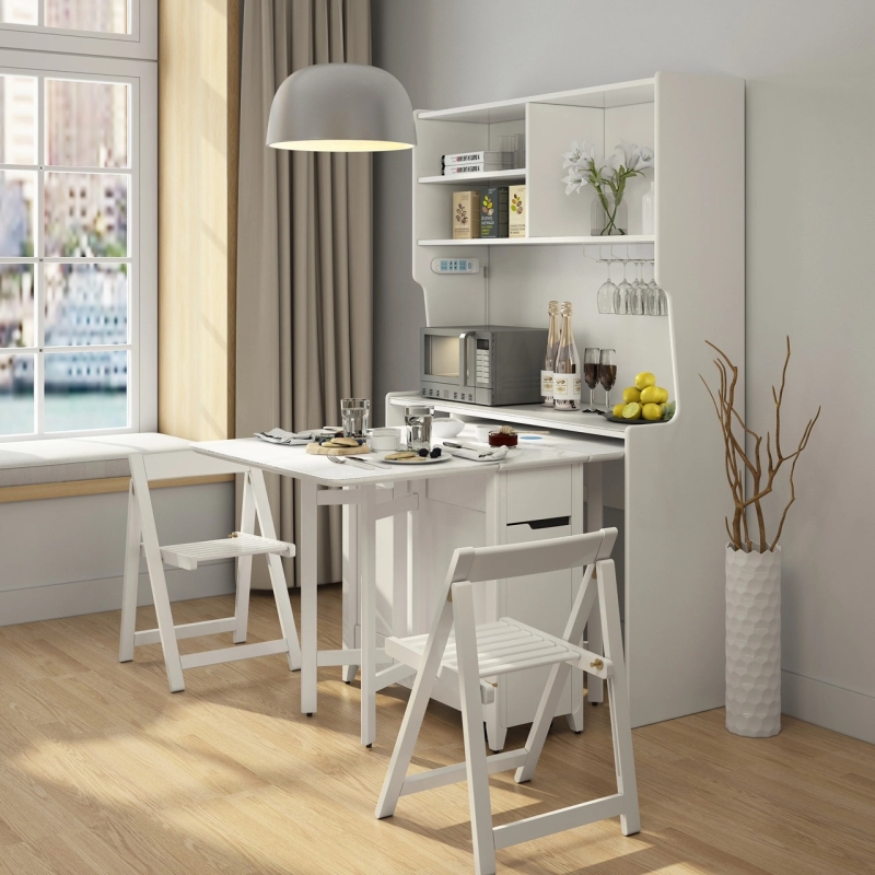 Tủ Bếp Gỗ MDF Kết Hợp Bàn Ăn - TB02