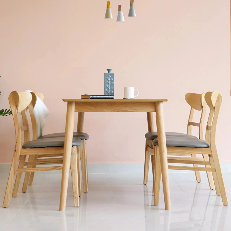 Bộ Bàn Ăn Mango 4 Ghế Mặt Bàn Vân Đá - BGA4