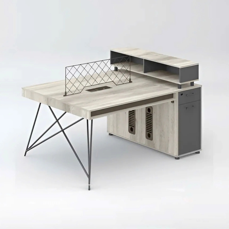 Cụm Bàn Làm Việc 2 Người Chân Sắt Vững Chắc - BC60