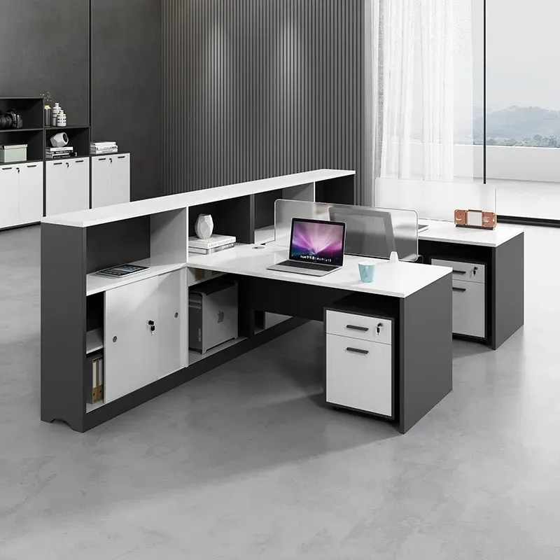 Cụm Bàn Làm Việc Có Kệ Tủ Hiện Đại - BC38