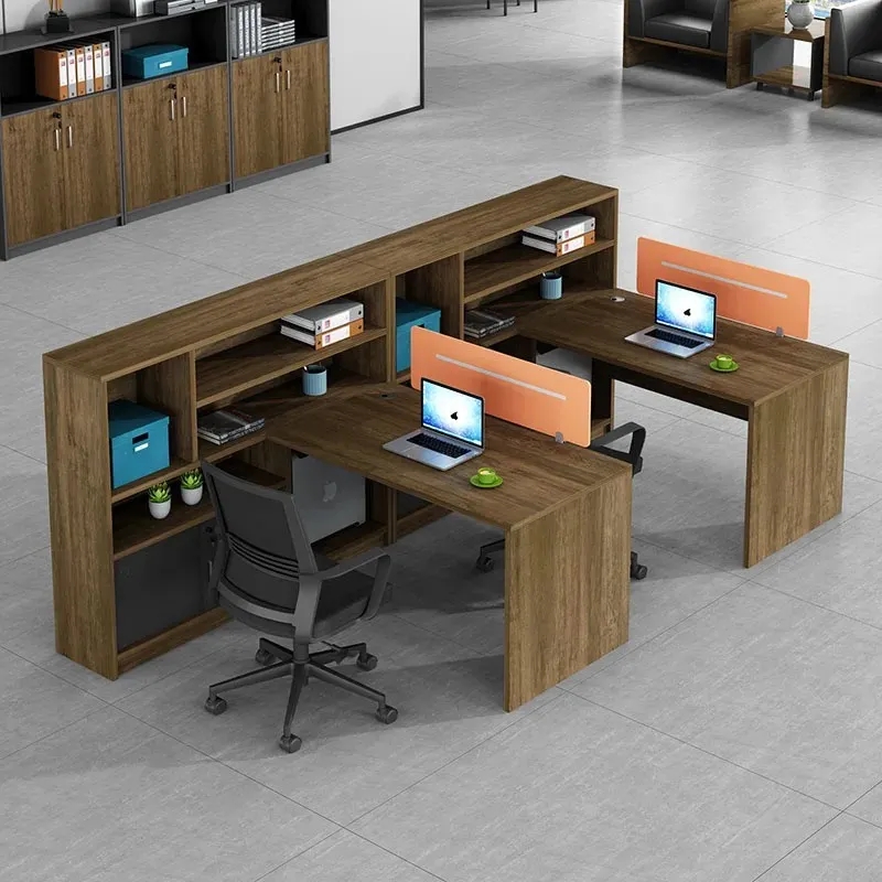 Cụm Bàn Làm Việc Có Kệ Tủ Hiện Đại - BC38