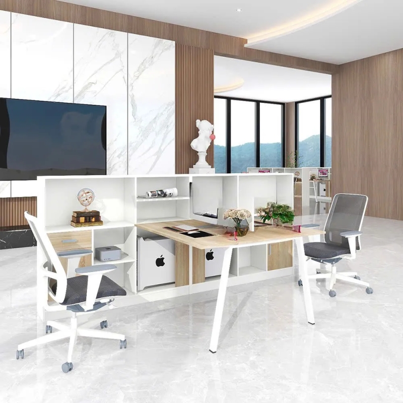 Cụm Bàn Làm Việc 2 Người Phá Cách Sang Trọng - BC126