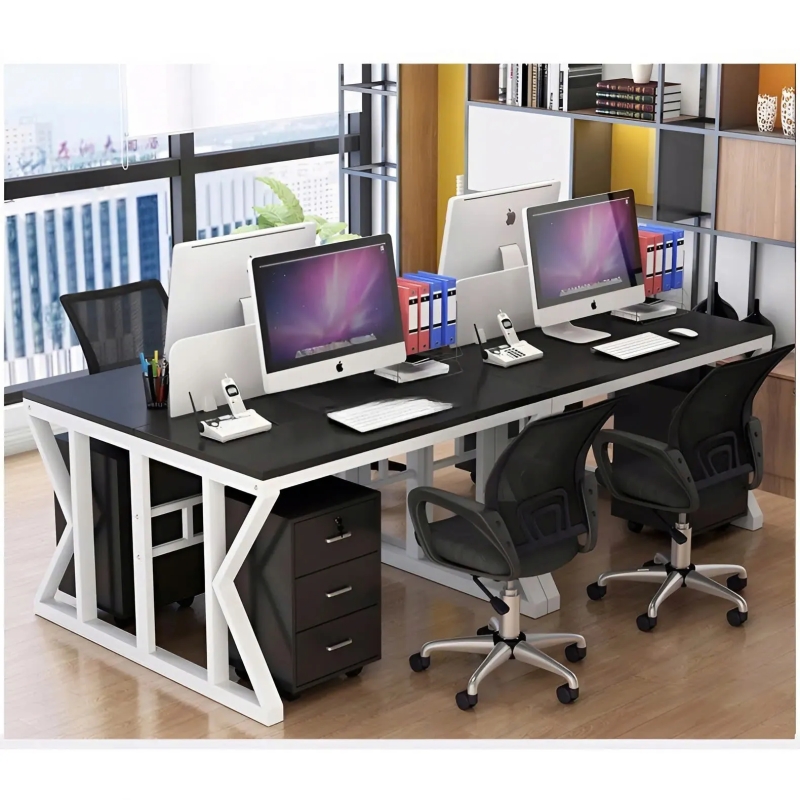  Cụm Bàn Làm Việc 4 Người Chân Sắt Chữ K Chắc Chắn - BC127