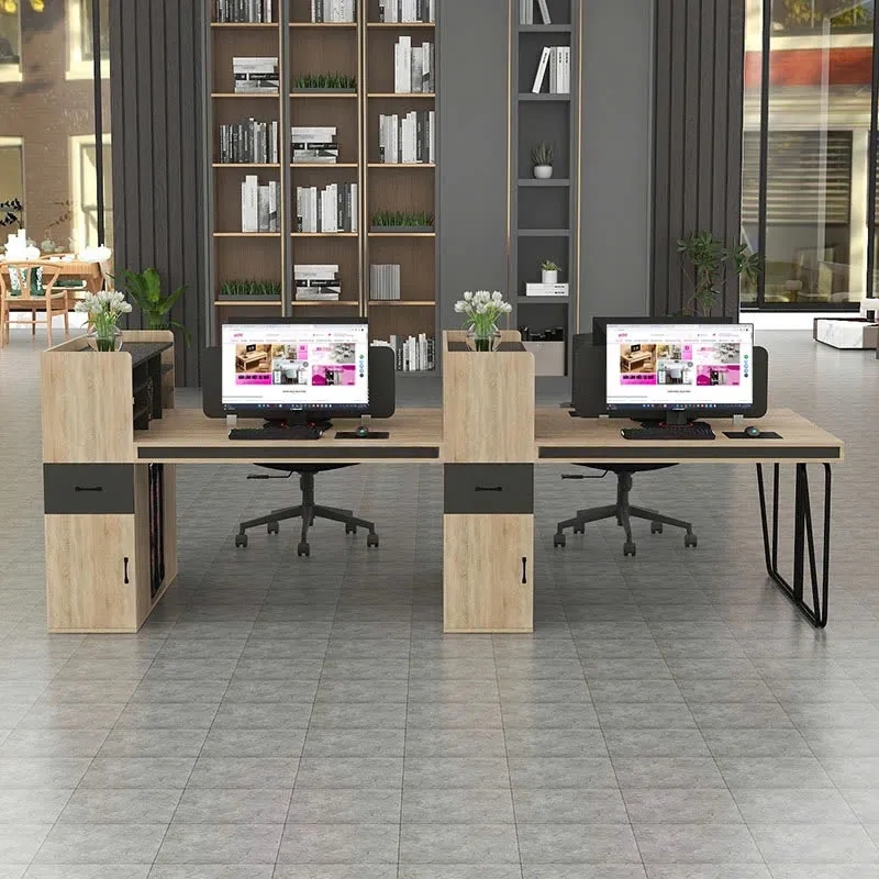  Cụm Bàn Làm Việc 4 Người Phối Màu Độc Lạ Cho Văn Phòng Trẻ - BC140