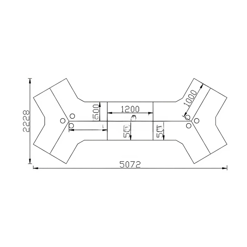 Cụm Bàn Làm Việc Chữ Z 8 Chỗ Lượn Sóng Tối Ưu Không Gian Văn Phòng - BC91