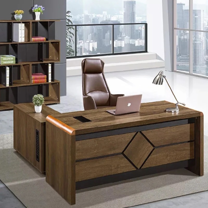 Bàn Giám Đốc Góc Chữ L Gỗ MDF Cao Cấp  - BGĐ18