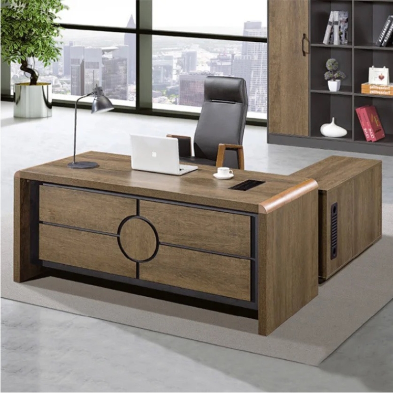 Bàn Giám Đốc Góc Chữ L Gỗ MDF Cao Cấp  - BGĐ18