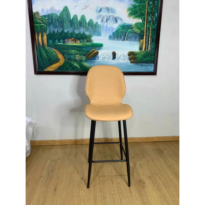 Ghế Bar Chân Sắt Sơn Tĩnh Điện Bọc Da Cao Cấp Thiết Kế Hiện Đại - QB39