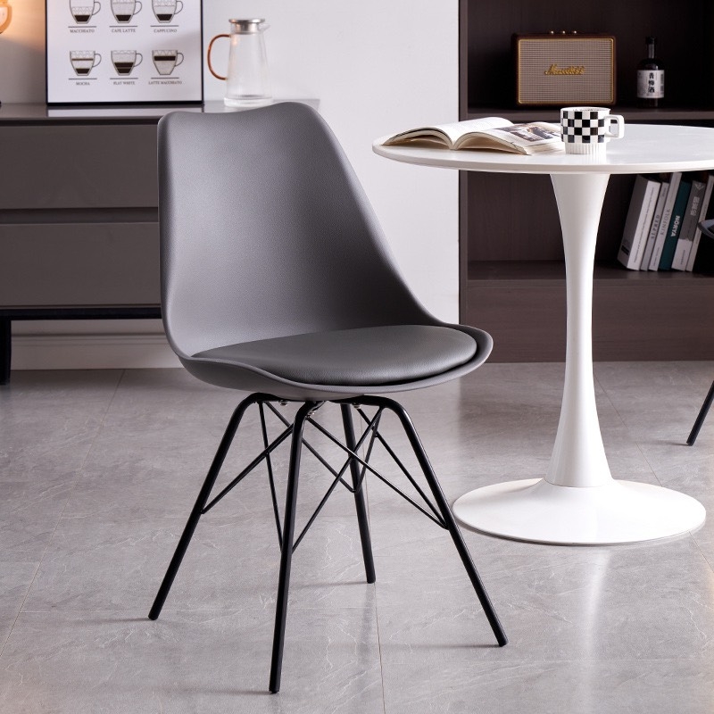 Ghế Cafe Tiếp Khách Eames Nệm Chân Sắt - CF7