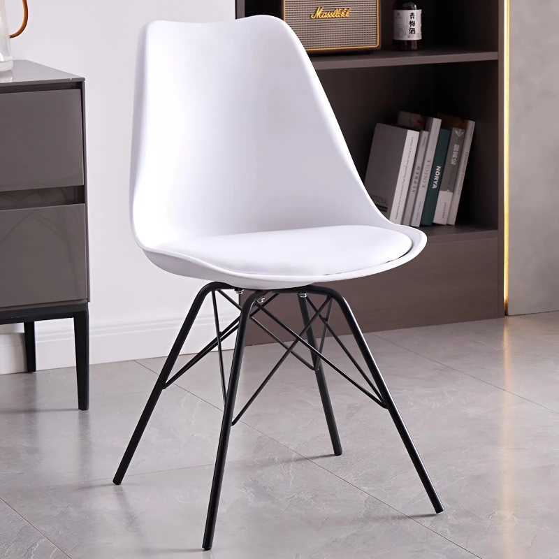 Ghế Cafe Tiếp Khách Eames Nệm Chân Sắt - CF7