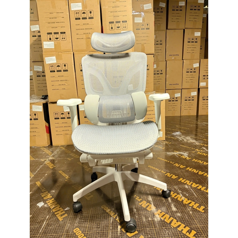 Ghế Công Thái Học Có Tựa Đầu Hỗ Trợ Cột Sống - GX73