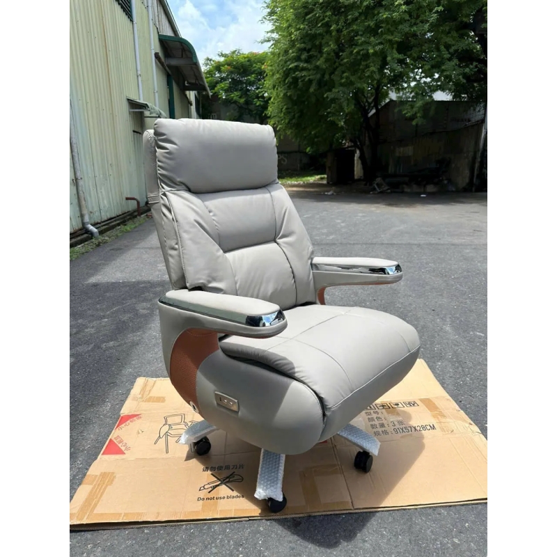 Ghế Giám Đốc Da PU Ngả Điện Có Massage Sang Trọng Hiện Đại - GGD85