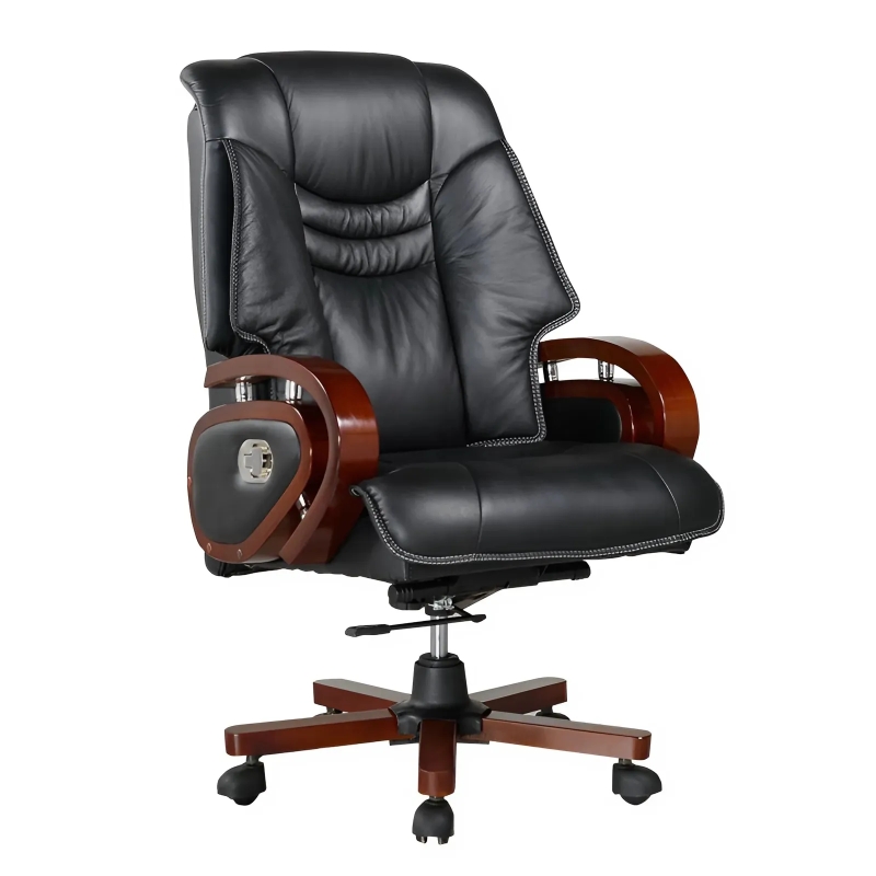 Ghế Giám Đốc Tay Ốp Gỗ Đẳng Cấp  -  GGĐ36