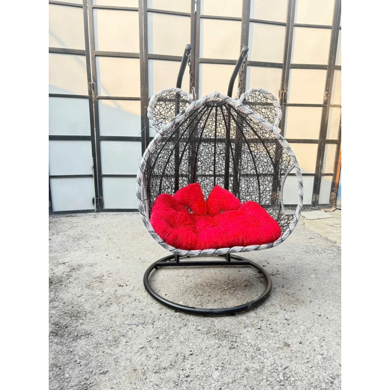 Ghế Xích Đu Đôi Tai Gấu Dễ Thương Trang Trí Sân Vườn - SV76