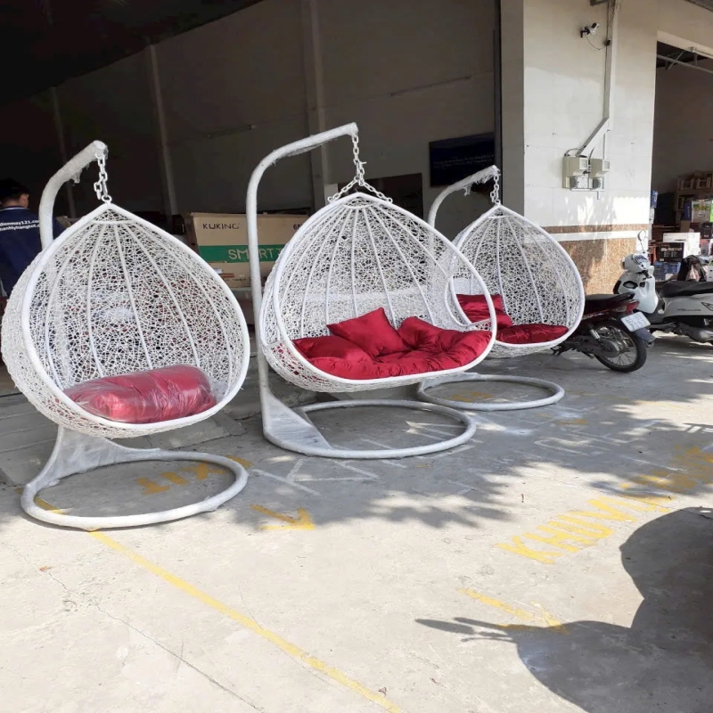 Ghế Xích Đu Hình Giọt Nước Khung Sắt Sơn Tĩnh Điện Chắc Chắn - SV74