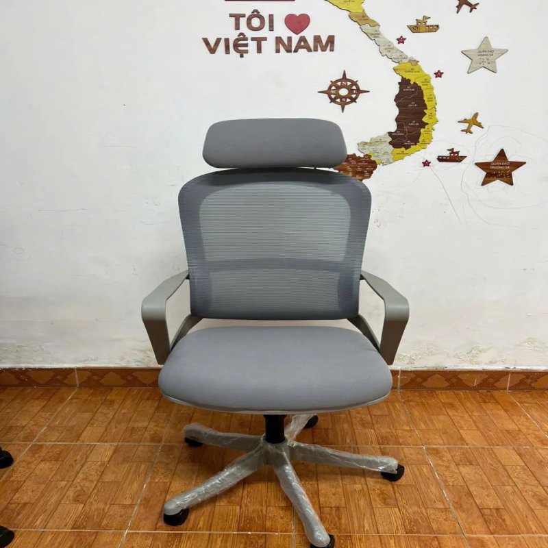 Ghế Xoay Lưới Văn Phòng Có Tựa Đầu - GX87
