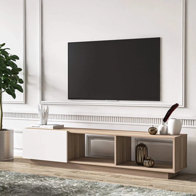 Kệ Tivi Dáng Thấp Cánh Lật Tối Giản - KTV27