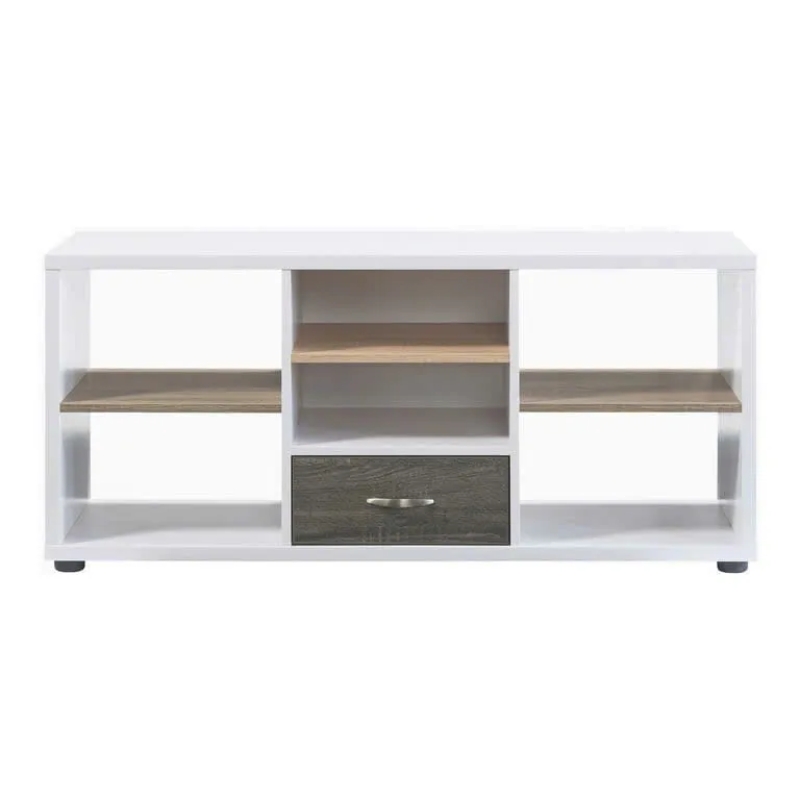 Kệ Tivi Gỗ 3 Ngăn Kệ Có Hộc Kéo Trung Tâm - KTV23