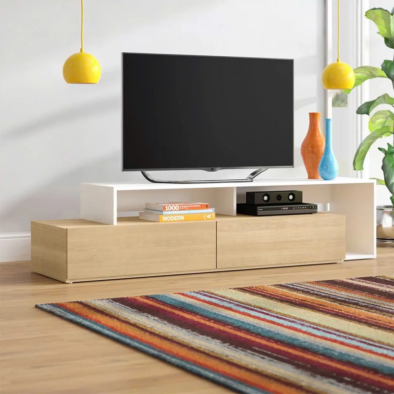 Kệ Tivi Gỗ Nhỏ Gọn Đa Năng Tối Giản - KTV9