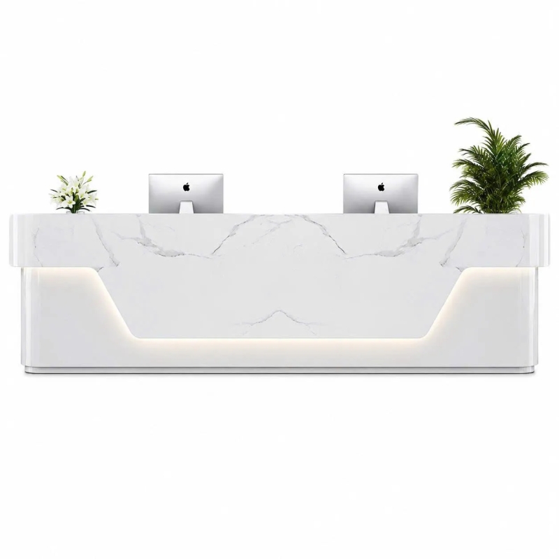 Quầy Lễ Tân Vân Đá Tạo Điểm Nhấn - LT41