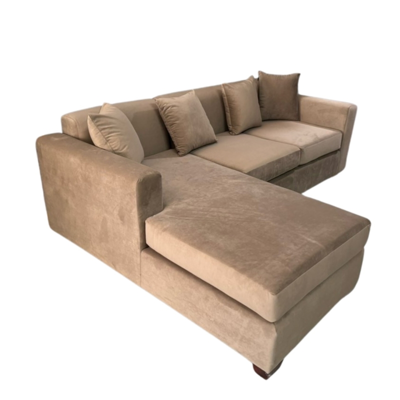 Ghế Sofa Bọc Vải Nhung Góc L Giá Rẻ HCM - SF26