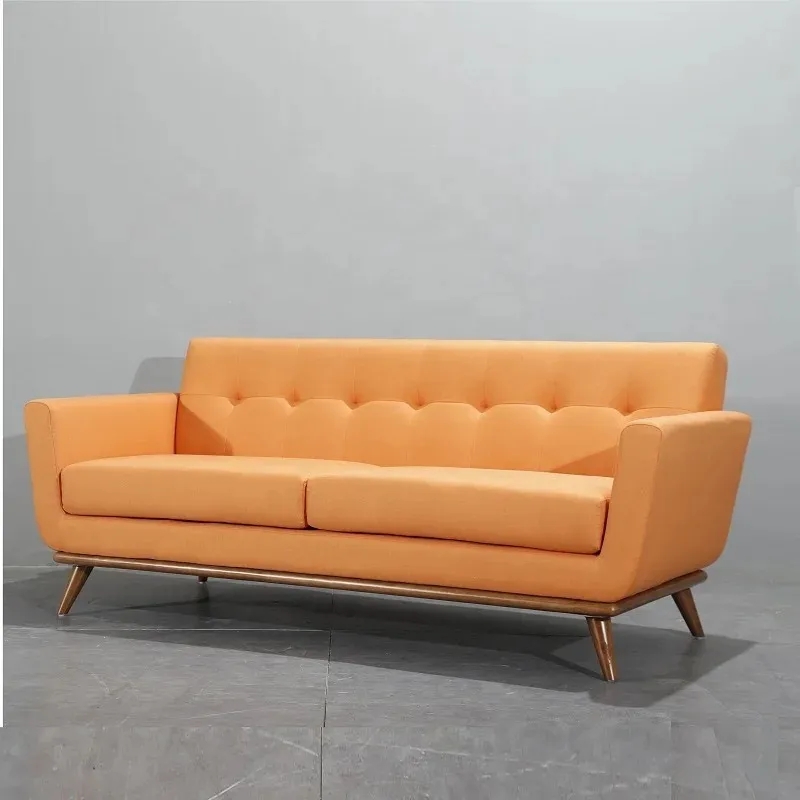 Ghế Sofa Văng Dài Nỉ Màu Vàng Đẹp Tại Xưởng - SF13