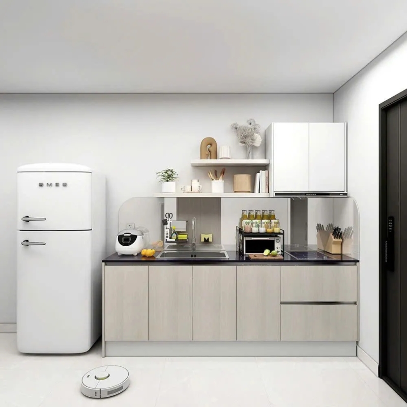 Tủ Bếp Chữ I Gọn Gàng Cho Nhà Phố  - TB19
