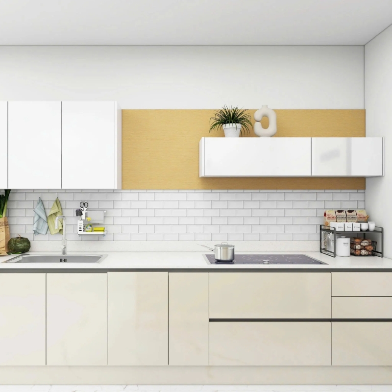 Tủ Bếp Chữ L Thiết Kế Sang Trọng Tối Giản - TB26