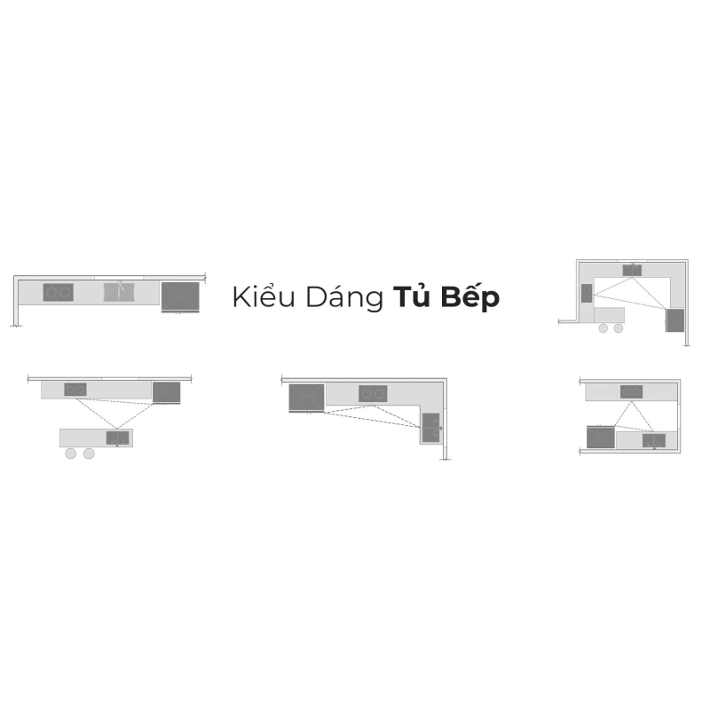 Tủ Bếp Chữ L Thiết Kế Sang Trọng Tối Giản - TB26
