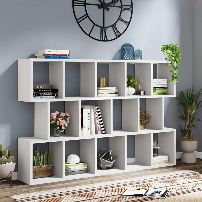 Tủ Văn Phòng Kệ Sách Nhiều Ô Đứng  - THS119