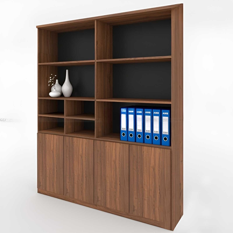 Tủ Tài Liệu Gỗ Có Kệ Gỗ MDF - THS94