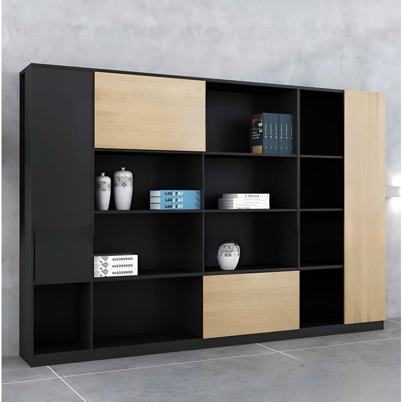 Tủ Tài Liệu Gỗ Thiết Kế Nhiều Ngăn - THS279