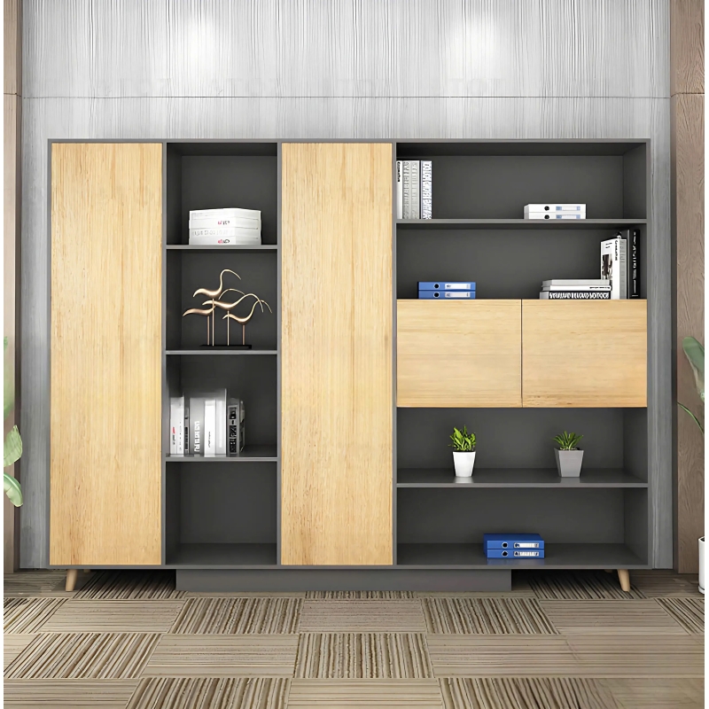 Tủ Tài Liệu Gỗ Phòng Chủ Tịch Thanh Lịch - THS278