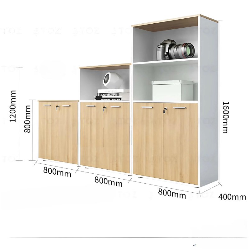 Tủ Tài Liệu Gỗ Kệ Tầng Sang Trọng - THS266