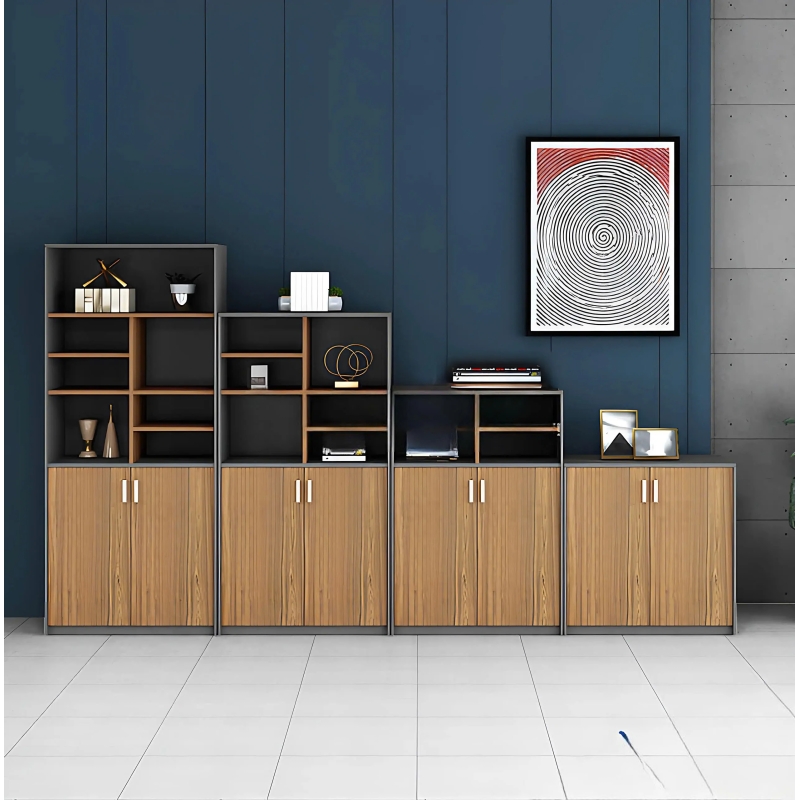 Tủ Tài Liệu Gỗ Kệ Tầng Bậc Thang Hiện Đại - THS265