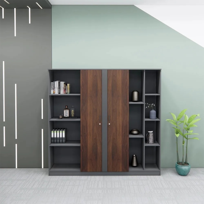 Tủ Hồ Sơ Cánh Giữa Kệ Hai Bên Hiện Đại - THS393
