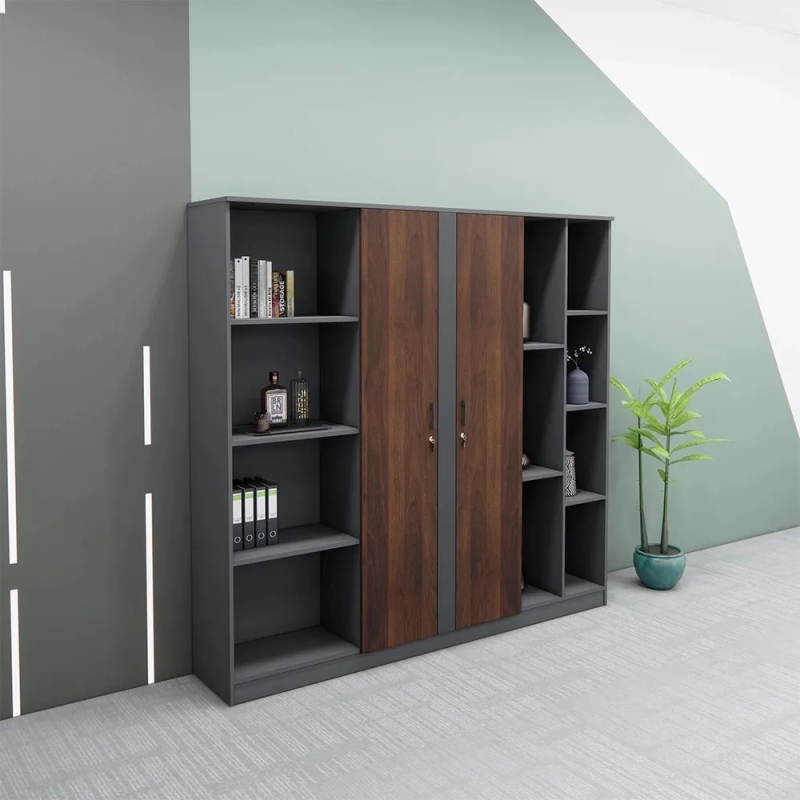 Tủ Hồ Sơ Cánh Giữa Kệ Hai Bên Hiện Đại - THS393