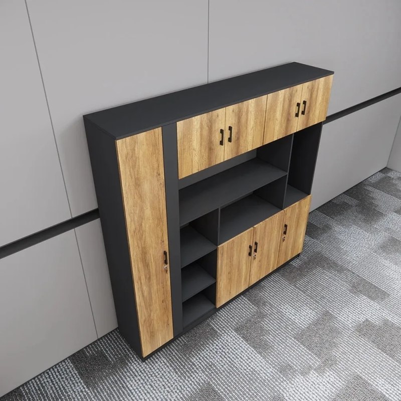 Tủ Hồ Sơ Kết Hợp Hệ Kệ Trang Trí Trung Tâm - THS400