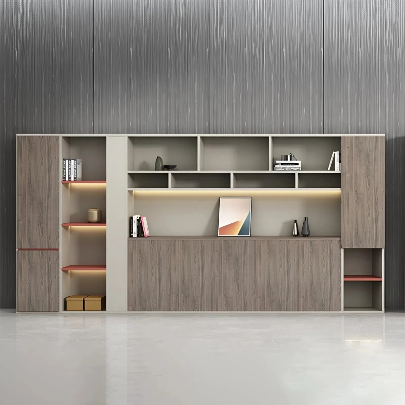 Tủ Hồ Sơ Minimalist Wood, Thiết Kế Phân Ngăn Đa Tầng - THS379